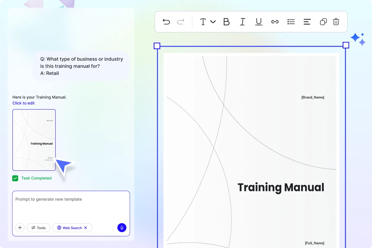 Free AI Training Manual Generator, AI Training Manual Maker Online [ No Signup ]